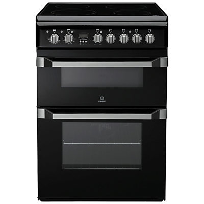 Indesit ID60C2KS Electric Cooker, Black